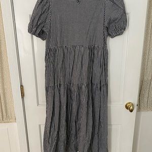 Anthropologie checkered maxi dress